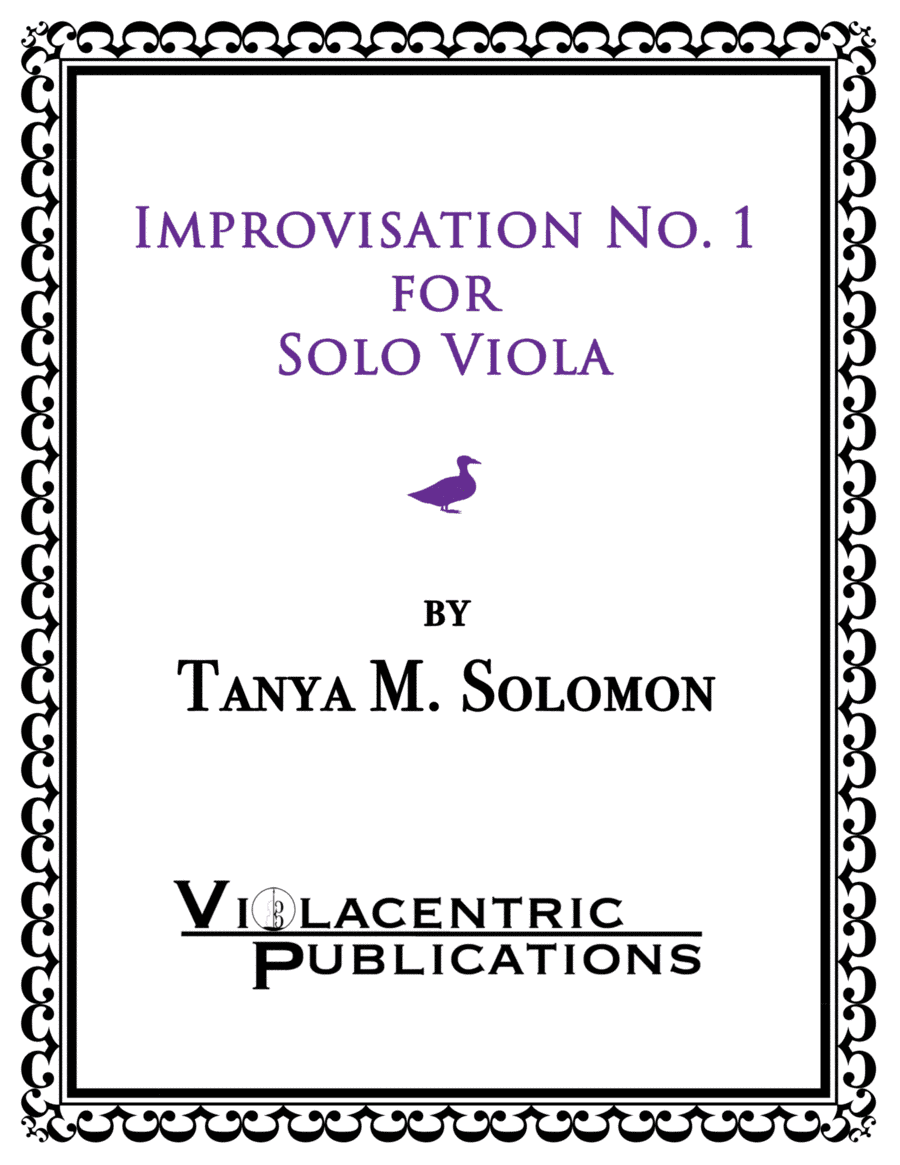 Improvisation No. 1 for Solo Viola