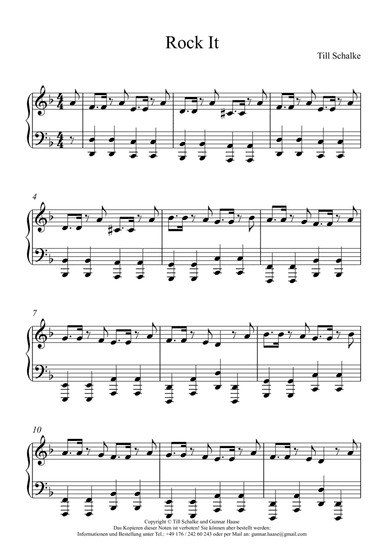 Rock It - Piano