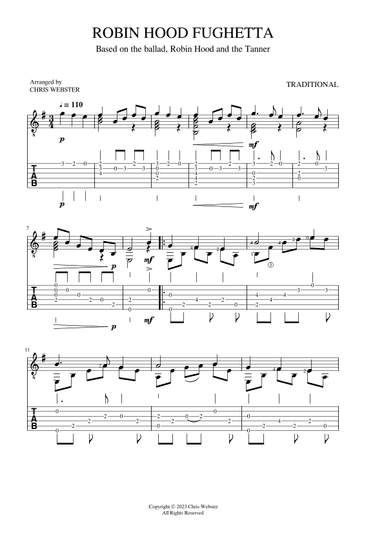Robin Hood Fughetta (arr. Chris Webster)