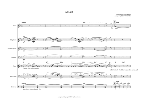 At Last (arr. Dean Mounts)