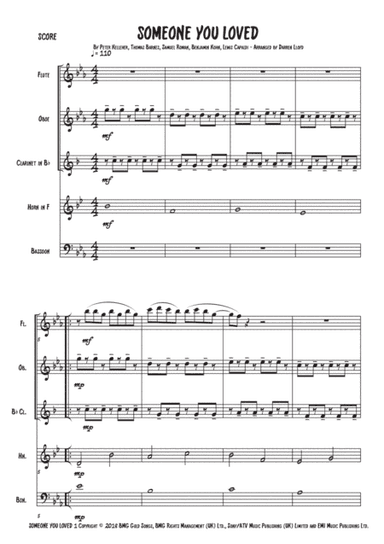 Someone You Loved (arr. Darren Lloyd)