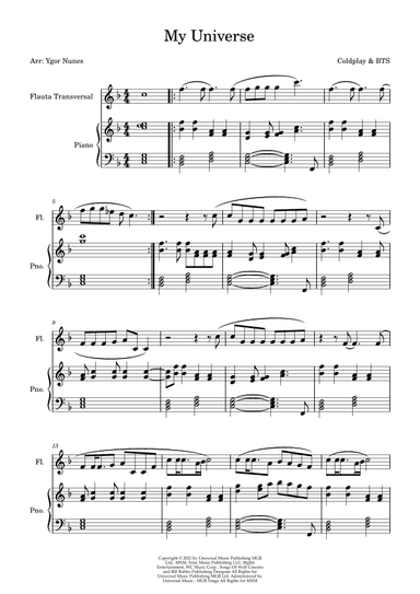 My Universe (arr. Ygor Nunes)