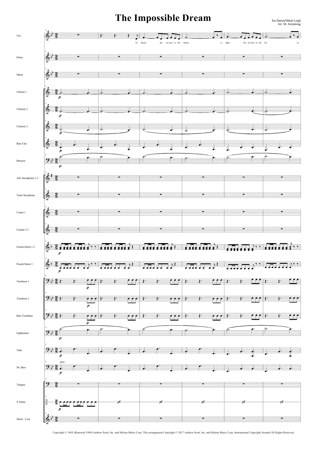 The Impossible Dream (the Quest) (arr. Mark Armstrong)