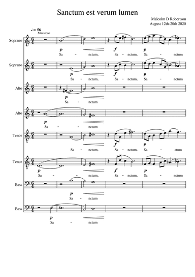 Sanctum est verum lumen (Holy is the true light)