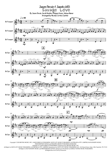 Savage Love (arr. Nicolás Cortés Castillo)