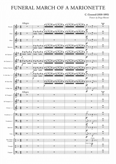 Funeral March of a Marionette for Concert Band (arr. Diego Marani)