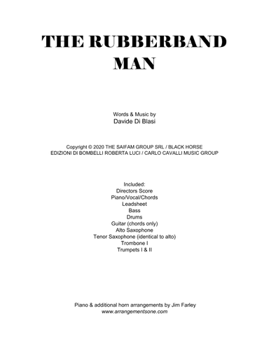 The Rubberband Man (arr. Jim Farley www.arrangementsone.com)