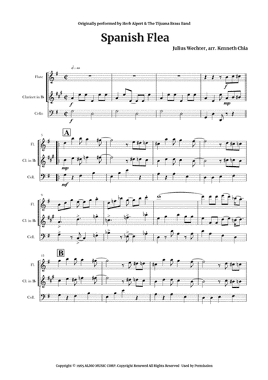 Spanish Flea (arr. Kenneth Chia, Tuning Fork Music)