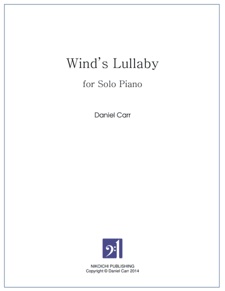 Wind's Lullaby for Solo Piano
