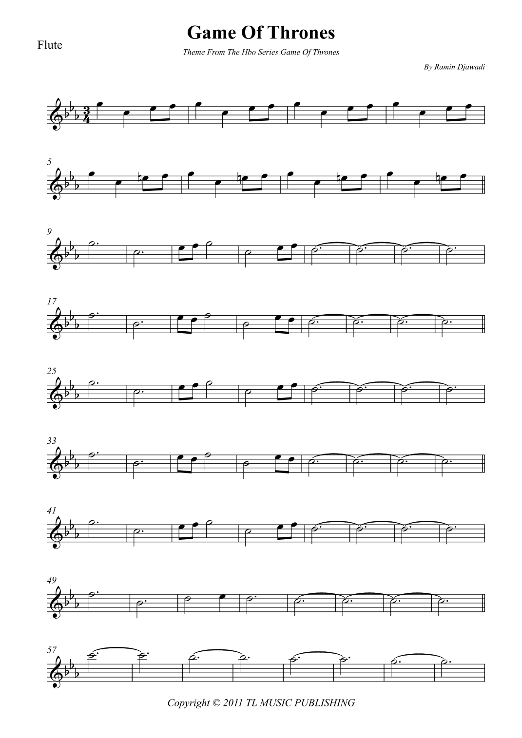 Game Of Thrones (arr. Wesley S. SIlva)
