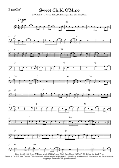 Sweet Child O' Mine (arr. Fabio Eduardo de Oliveira)