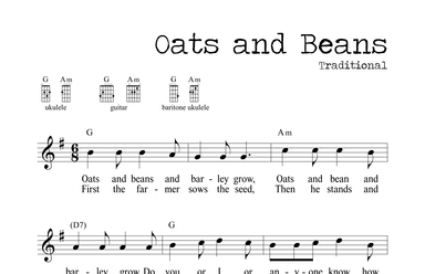 Oats and Beans and Barley Grow (arr. M. Ryan Taylor)
