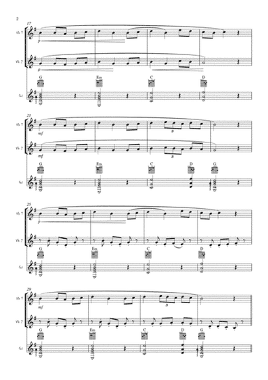 Mazurka-Folk dance for 2 Violins and Guitar (Easy and short) (arr. Mirjana Gvozdenac)