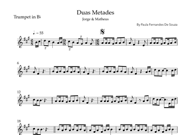 Duas Metades (arr. Sales)