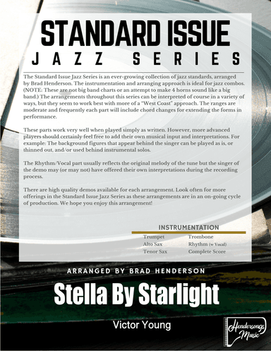 Stella By Starlight (arr. Brad Henderson)