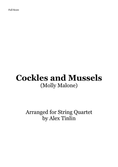 Cockles and Mussels (arr. Alex Tinlin)
