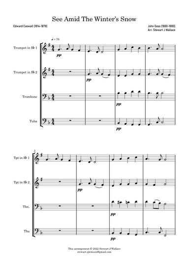 See Amid The Winter's Snow (arr. Stewart J Wallace)