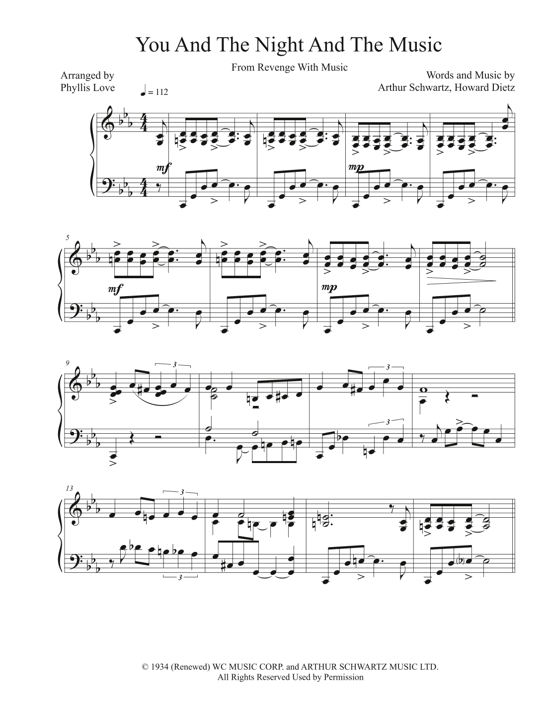 You And The Night And The Music (arr. Phyllis Love)