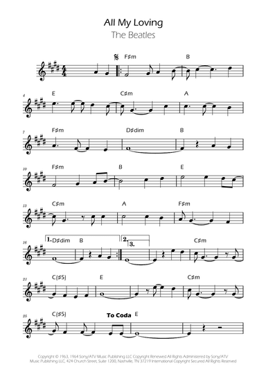 All My Loving (arr. Ygor Nunes)
