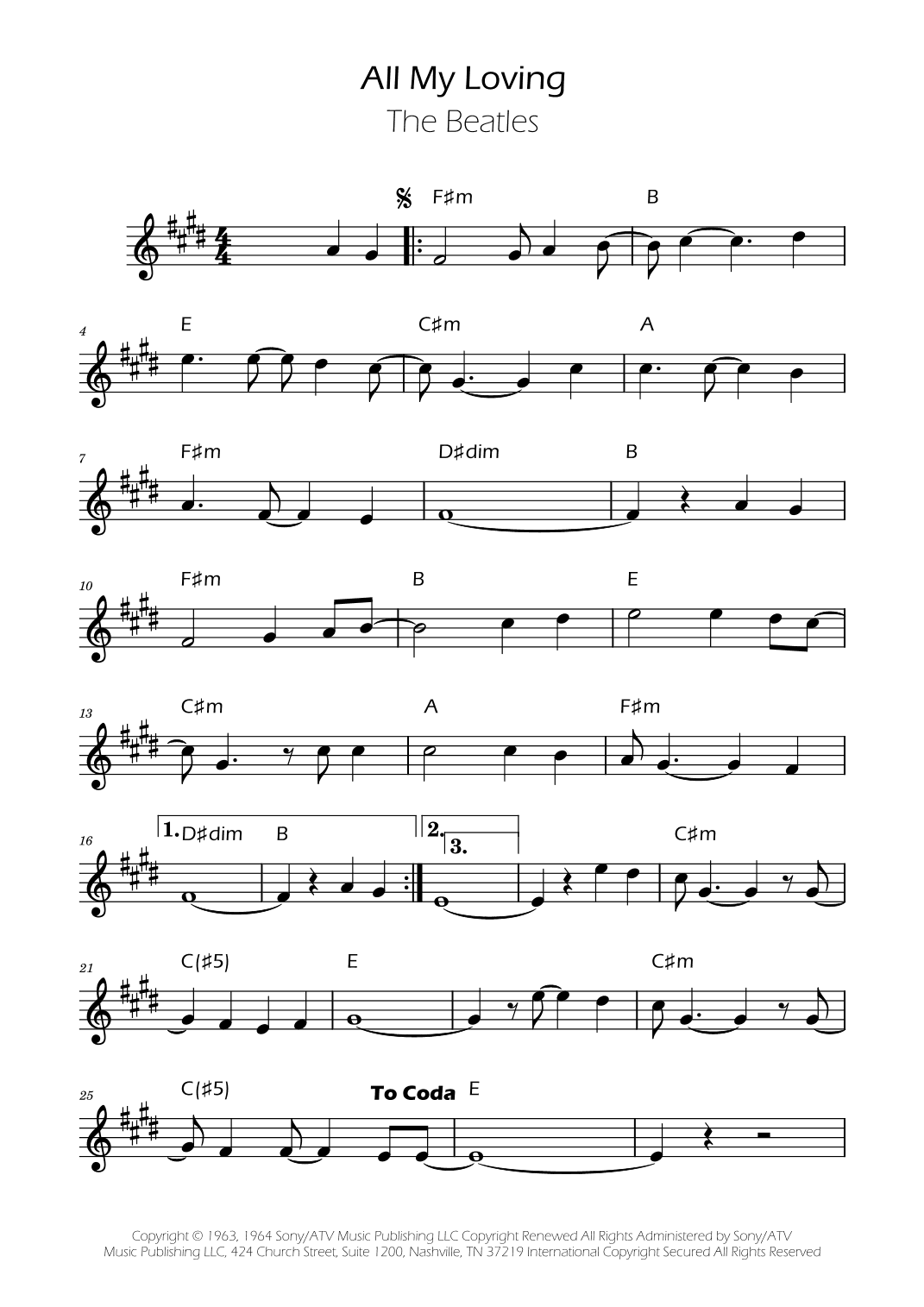All My Loving (arr. Ygor Nunes)