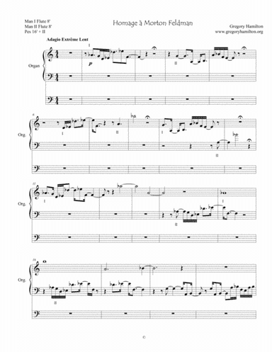 Homage a Morton Feldman