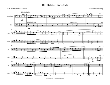 Der Rebbe Elimelech (the Rebbe Elimelech) (arr. Dominic Meccia)
