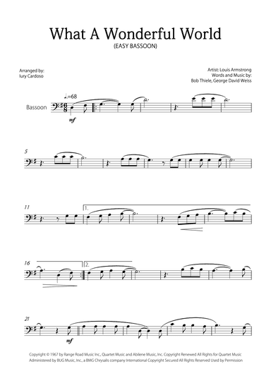 What A Wonderful World (arr. Iury Cardoso)