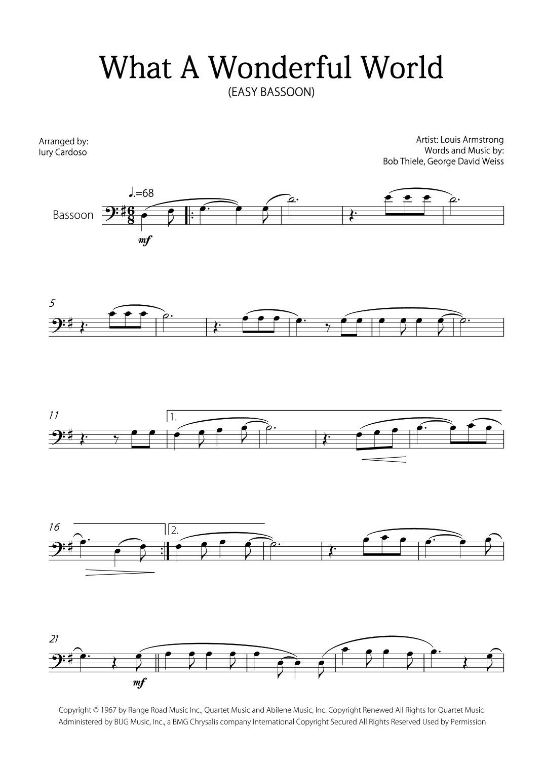 What A Wonderful World (arr. Iury Cardoso)