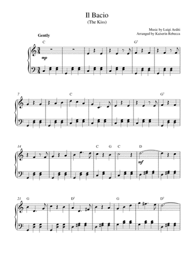 Il Bacio (The Kiss) (arr. Kaiserin Rebecca)