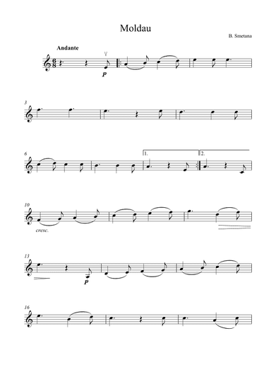 Moldau (arr. Kaiserin Rebecca)