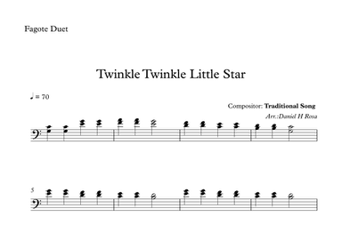 Twinkle Twinkle Little Star (arr. Daniel Rosa)