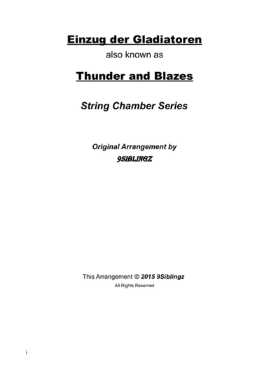 String Chamber Series: Einzug der Gladiatoren (arr. 9Siblingz)