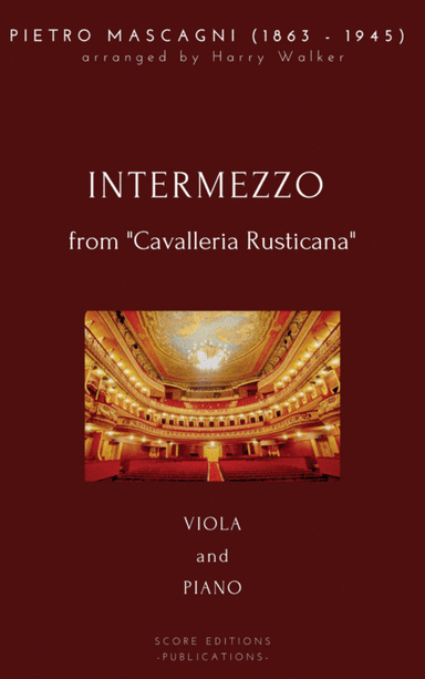 Mascagni, Pietro: Intermezzo (for Viola and Piano) (arr. Harry Walker)