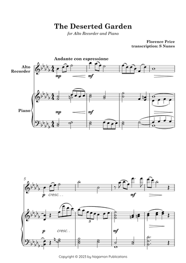 The Deserted Garden (arr. Steven Nunes)