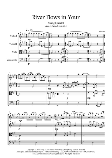 River Flows In You (arr. Duda Oriontte)