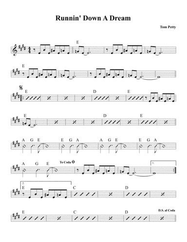Runnin' Down A Dream (arr. David M Fagnant)