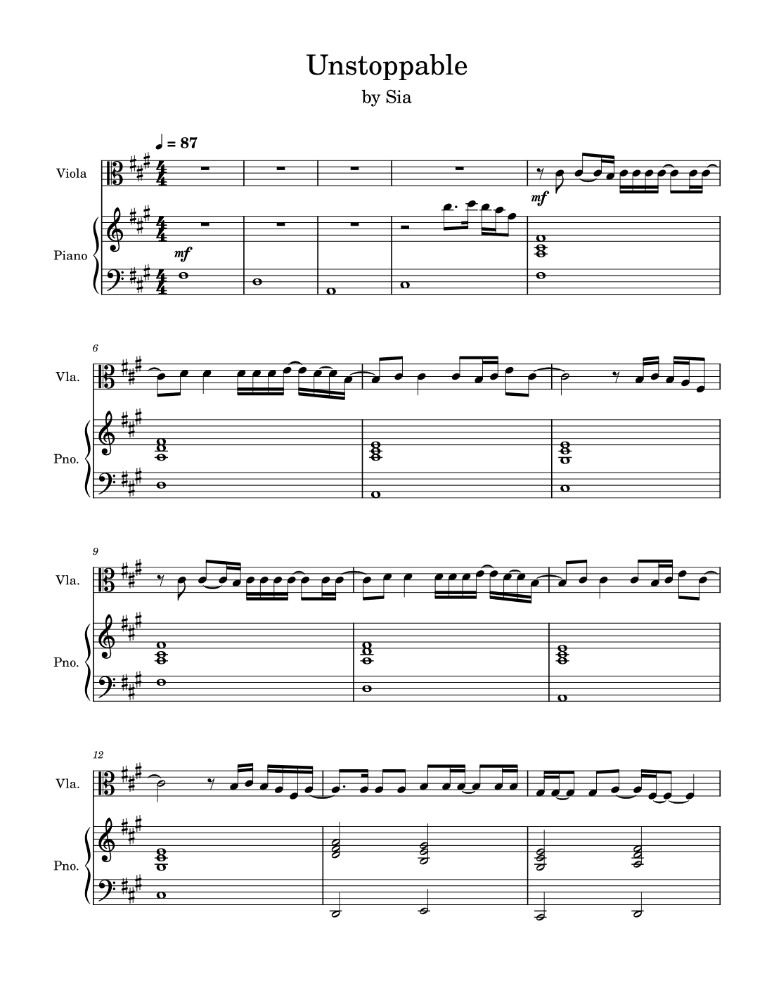 Unstoppable (arr. Anya Alston)