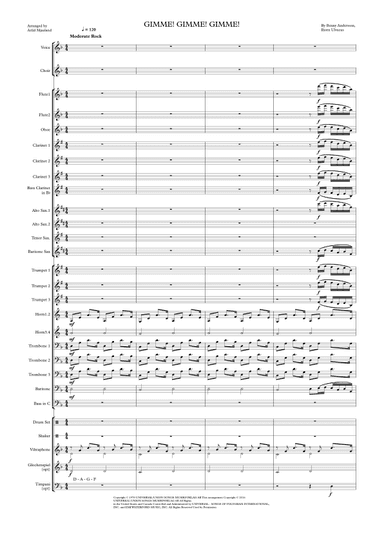Gimme! Gimme! Gimme! (a Man After Midnight) (arr. Arild Mjaaland)