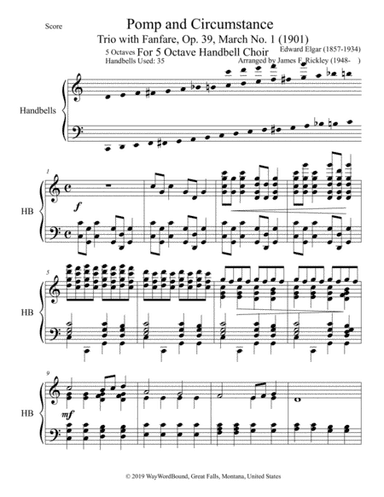Pomp and Circumstance March, Opus 39, No. 1, Trio (arr. James F. Rickley)