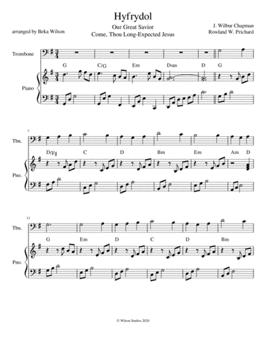 Our Great Savior--trombone solo (arr. Beka Wilson)