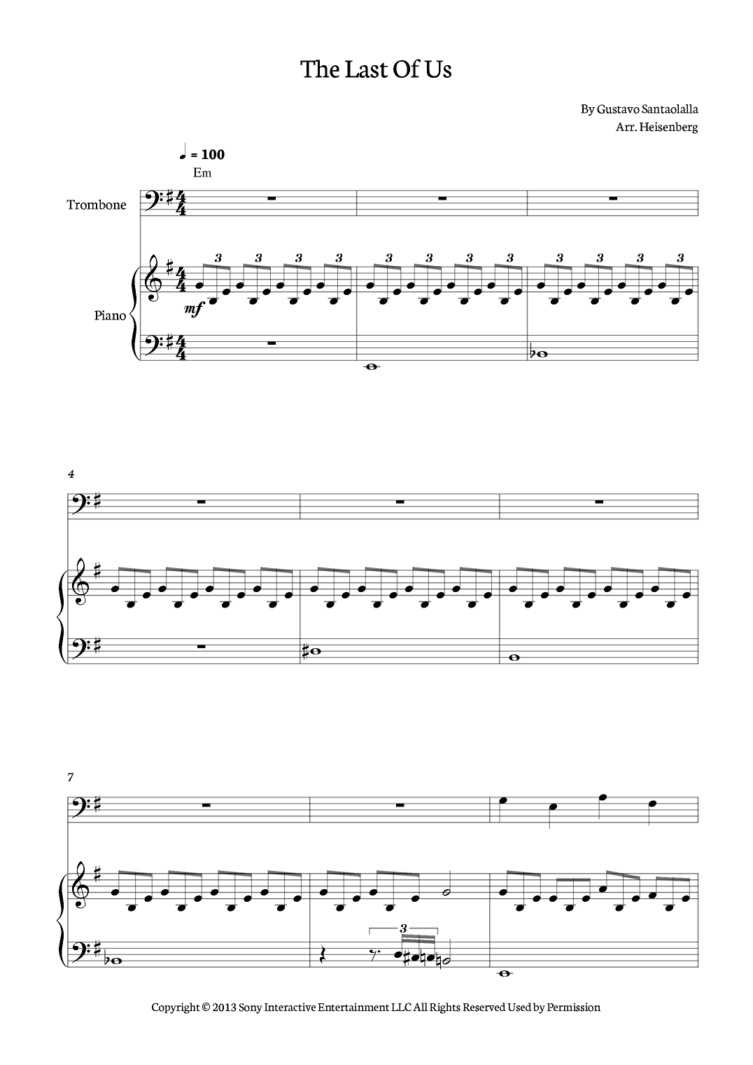 The Last Of Us (arr. Heisenberg)