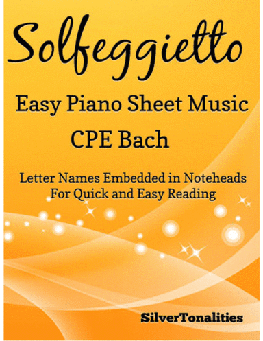 Solfeggietto Easy Piano Sheet Music (arr. SilverTonalities)
