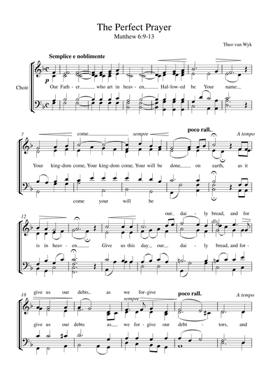 The Lord's Prayer (The Perfect Prayer)