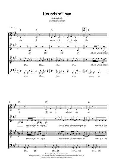 Hounds Of Love (arr. Claire Coleman)