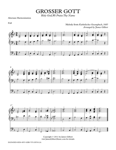 GROSSER GOTT (Holy God We Praise Thy Name) (arr. James Gilbert Music)