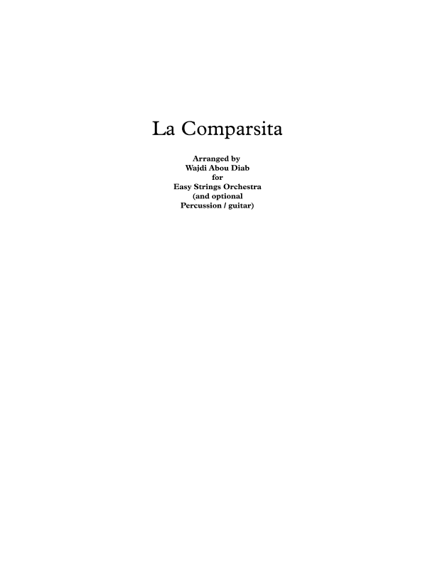 La Comparsita (arr. Wajdi Abou Diab)
