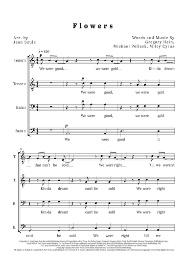 Flowers (arr. Jean Szulc)