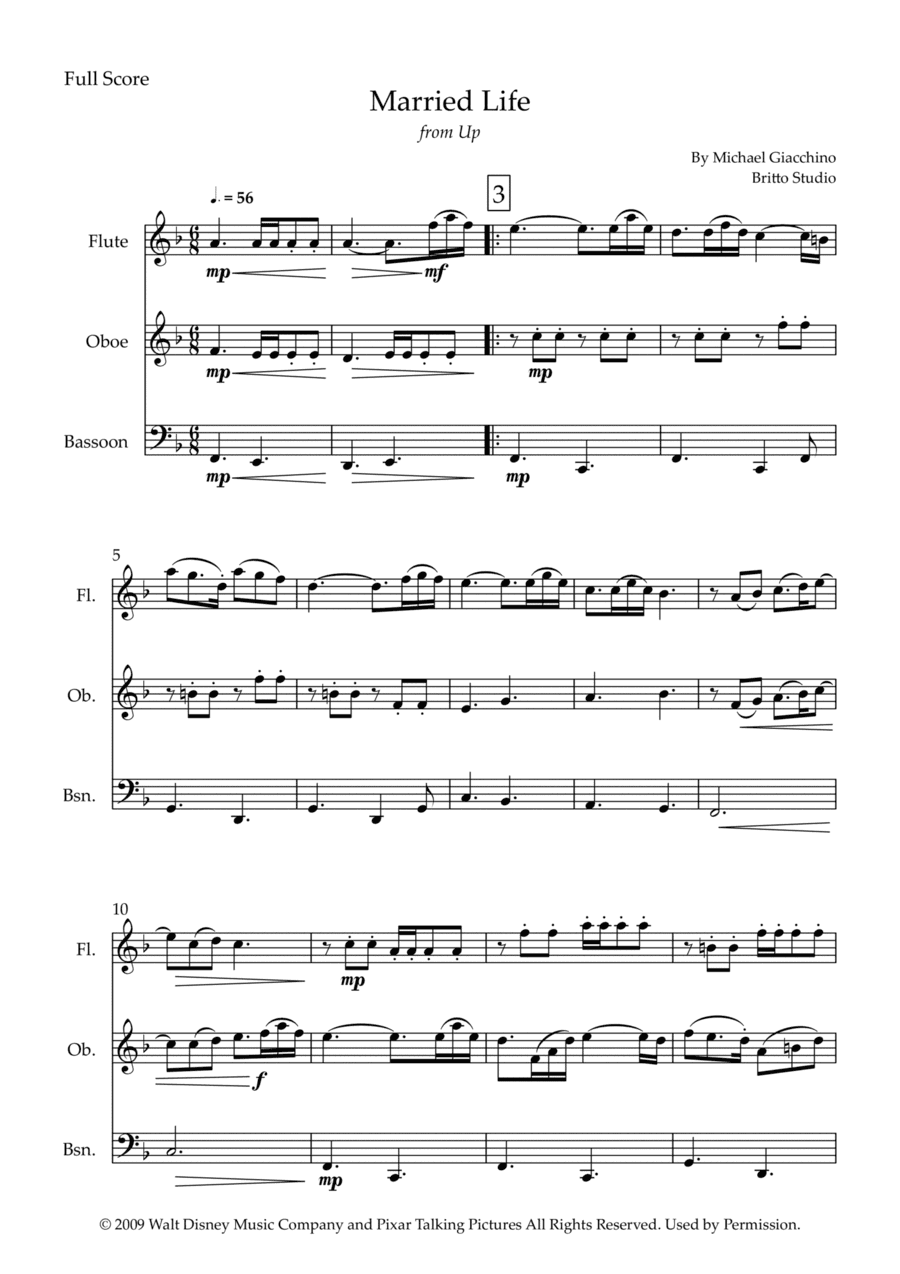 Married Life (arr. Fabio Britto)