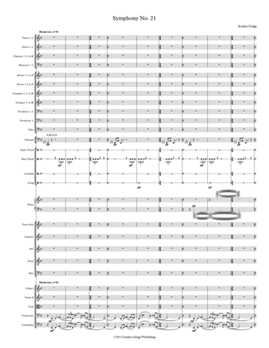 Symphony No.21 Score and parts