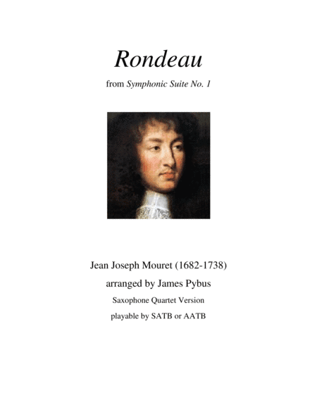 Rondeau from Symphonic Suite No. 1 (Masterpiece Theatre theme) (saxophone quartet version) (arr. James Pybus)